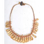 TRIBAL ANTIQUITIES - 19TH CENTURY AFRICAN TOOTH NECKLACE