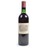 BOTTLE OF 1965 CHATEAU LAFITE ROTHSCHILD FRENCH RED