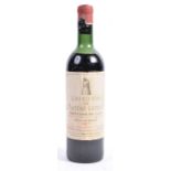 RARE BOTTLE OF 1957 VINTAGE CHATEAU LATOUR GRAND CRU