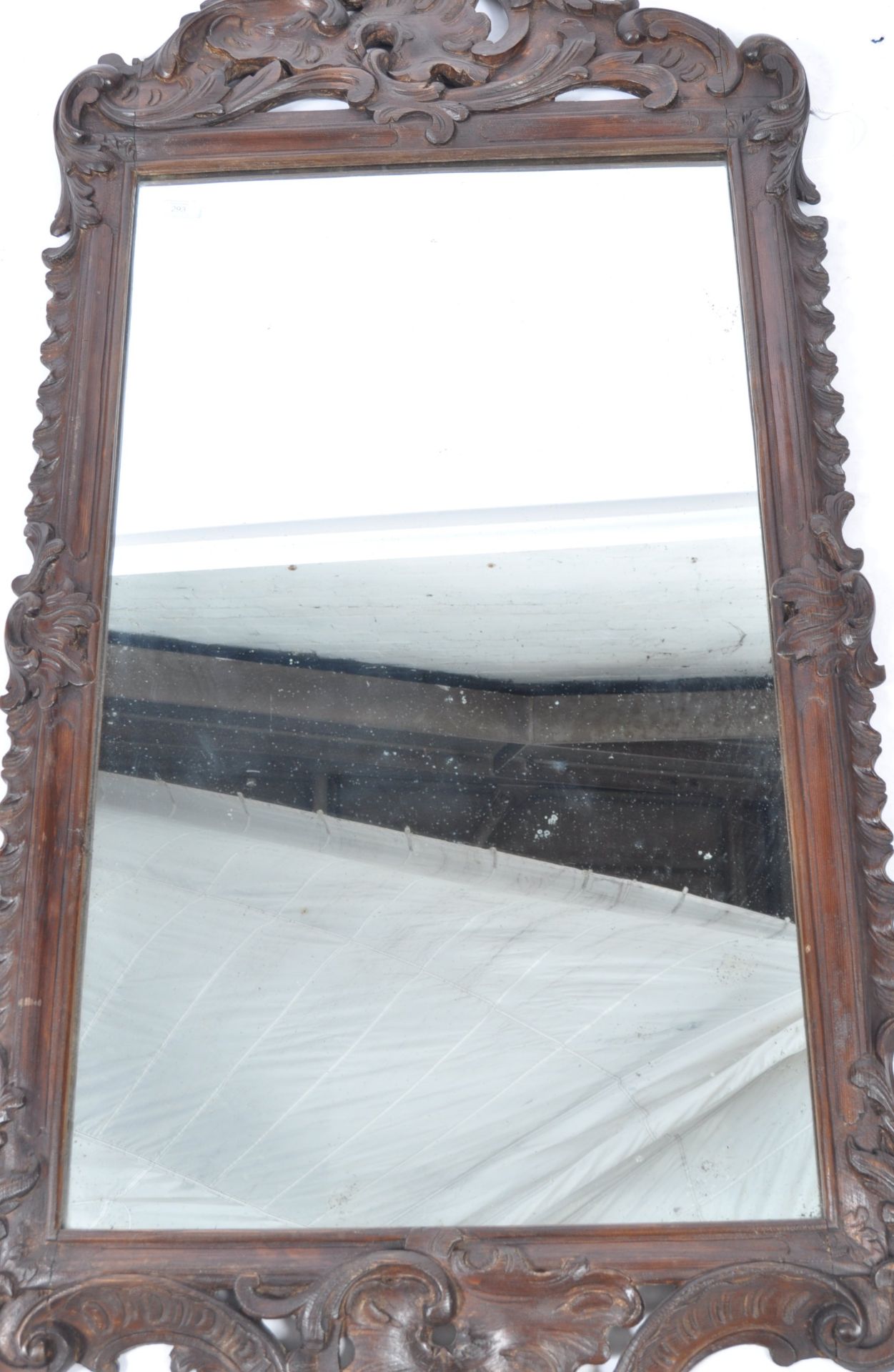 19TH CENTURY VICTORIAN MAHOGANY ARCHITECTURAL PIER MIRROR - Bild 4 aus 6