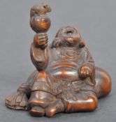 ANTIQUE EDO PERIOD JAPANESE CARVED WOOD NETSUKE