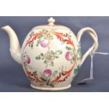 18TH CENTURY GEORGIAN ENGLISH ANTIQUE CREAMWARE TEAPOT