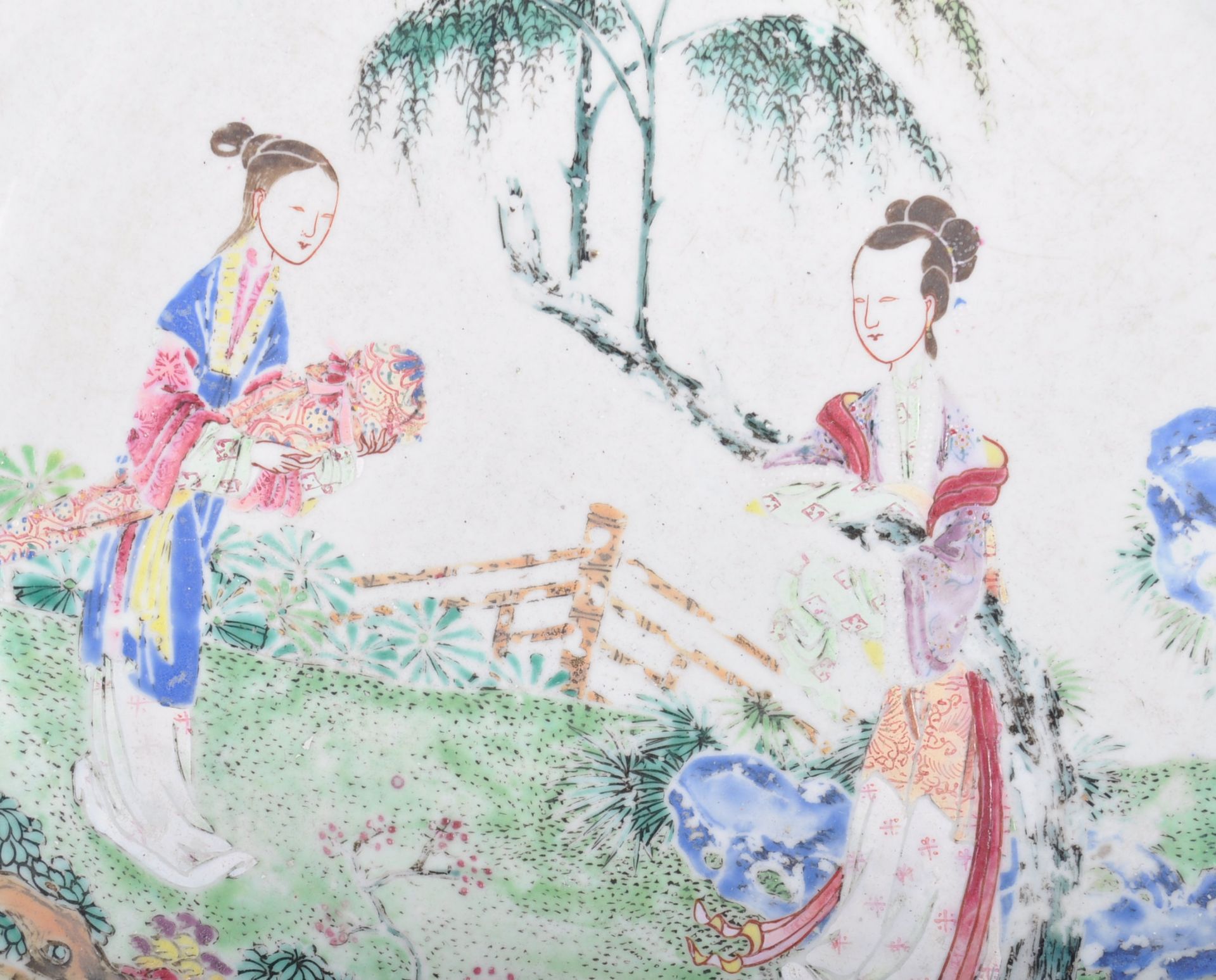 18TH CENTURY CHINESE ANTIQUE PORCELAIN PLATE - Bild 3 aus 5