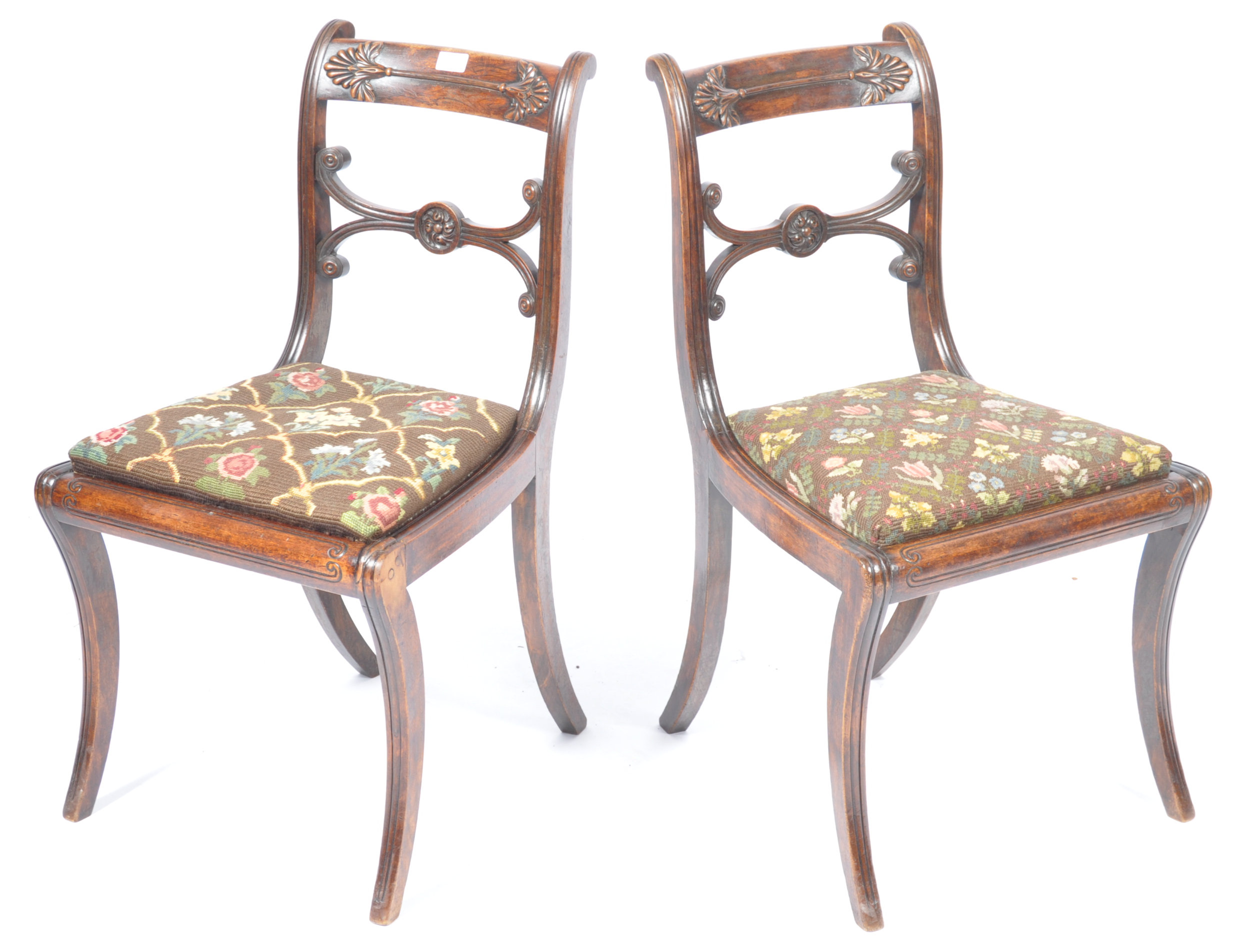 PAIR OF GILLOWS MANNER REGENCY SIDE CHAIRS - Image 2 of 9