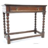 17TH CENTURY CHARLES 2 PEG JOINTED OAK SIDE CONSOLE TABLE