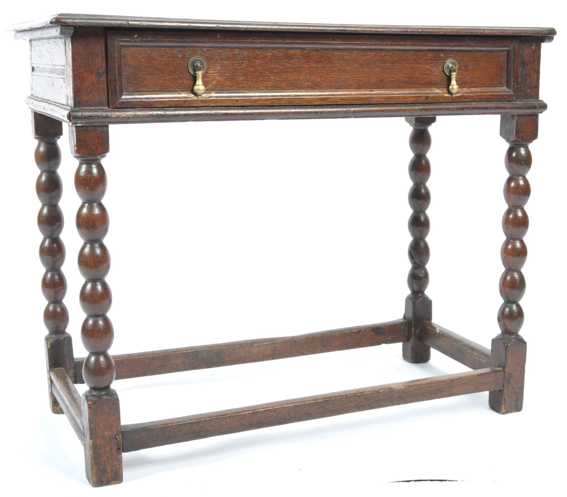 17TH CENTURY CHARLES 2 PEG JOINTED OAK SIDE CONSOLE TABLE