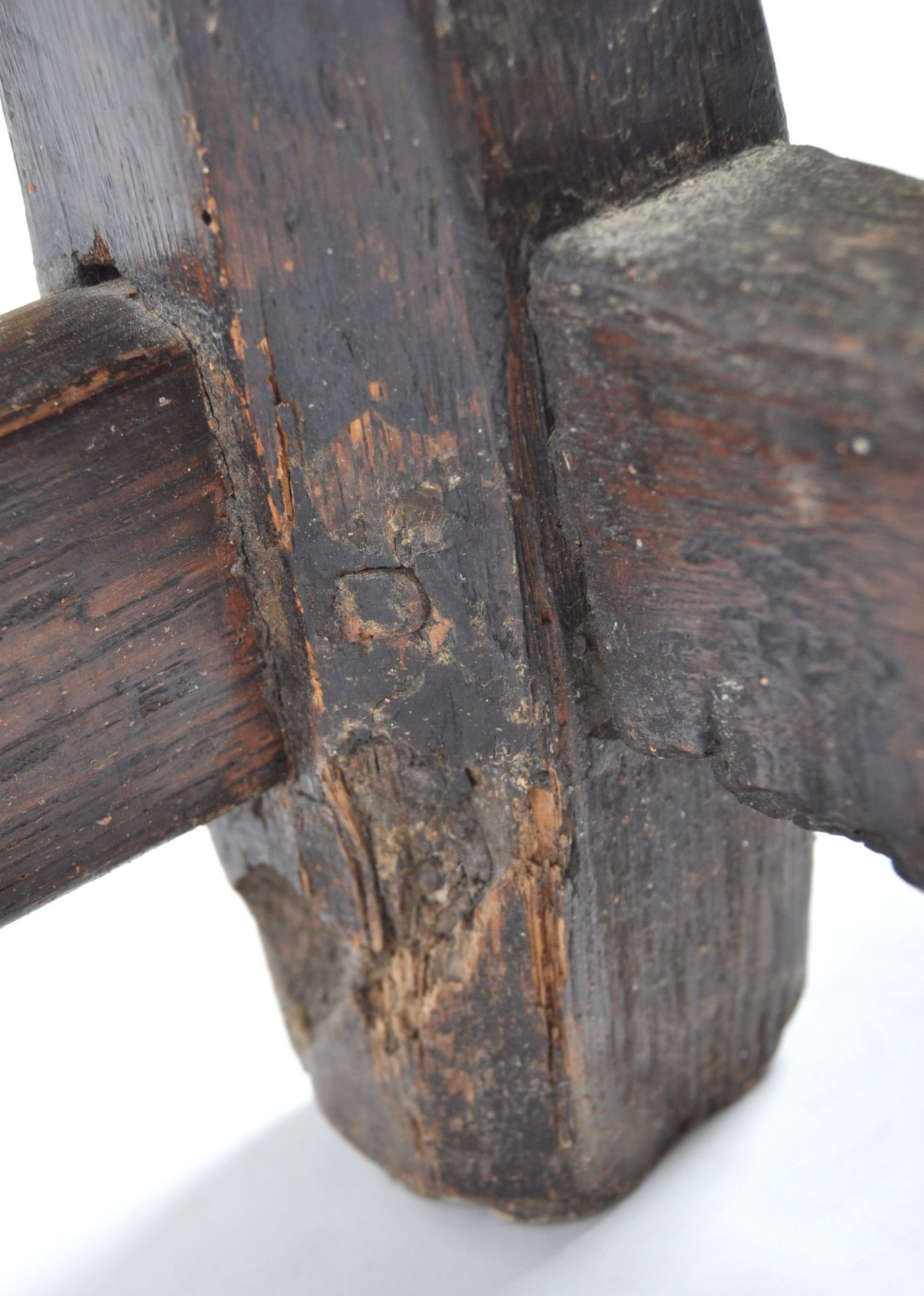 17TH CENTURY CHARLES 2 PEG JOINTED OAK SIDE CONSOLE TABLE - Bild 9 aus 11