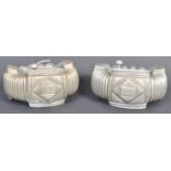 TRIBAL ANTIQUITIES - PAIR OF AFRICAN TRIBAL ALUMINIUM ANKLETS