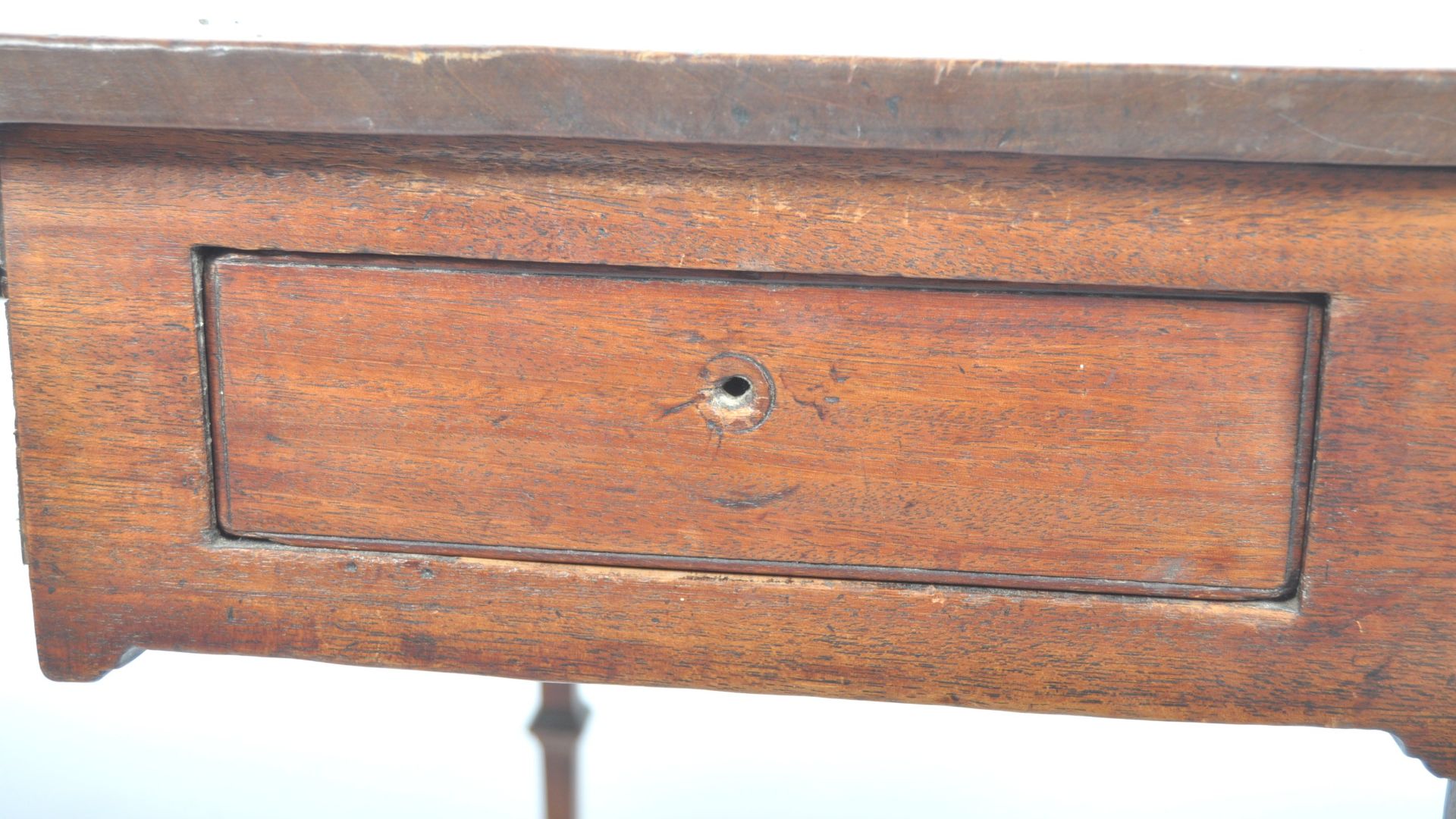 AN 18TH CENTURY GEORGIAN MAHOGANY DROP LEAF GATE LEG TABLE - Bild 8 aus 9