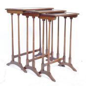 19TH CENTURY FLAME MAHOGANY SET OF NESTING TABLES