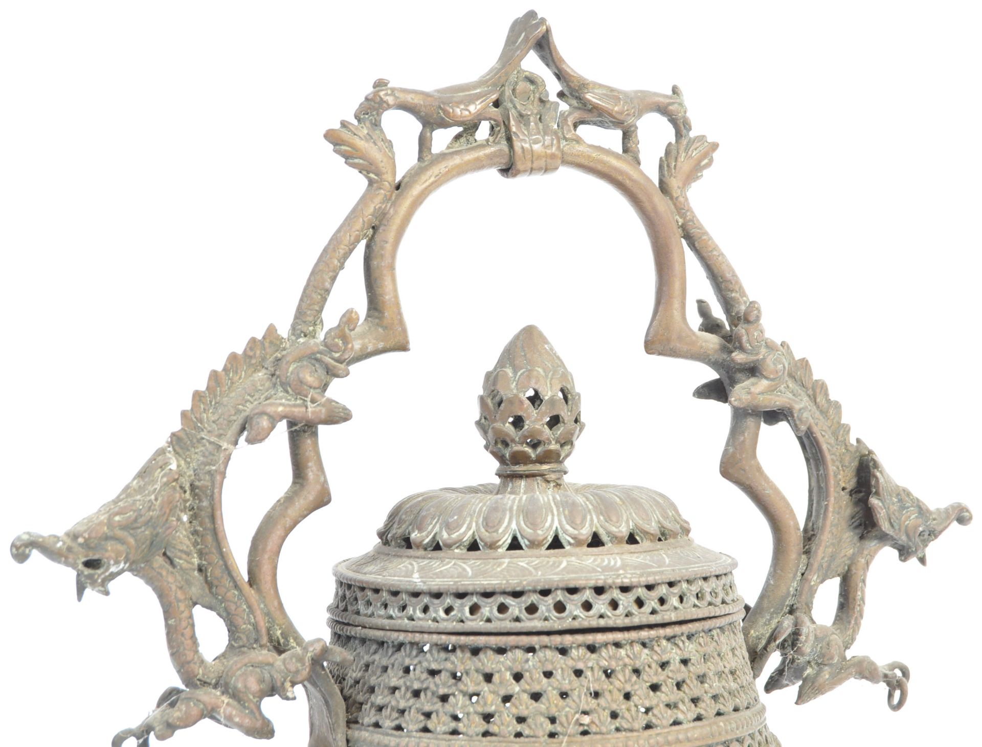 19TH CENTURY CHINESE / INDONESIAN BRONZE CENSER - Bild 2 aus 5