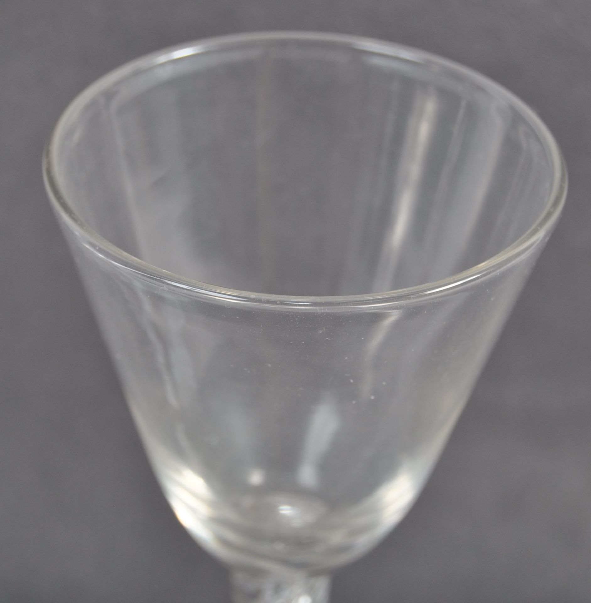 18TH CENTURY GEORGIAN DRINKING WINE GLASS PAIR WIT - Bild 2 aus 5