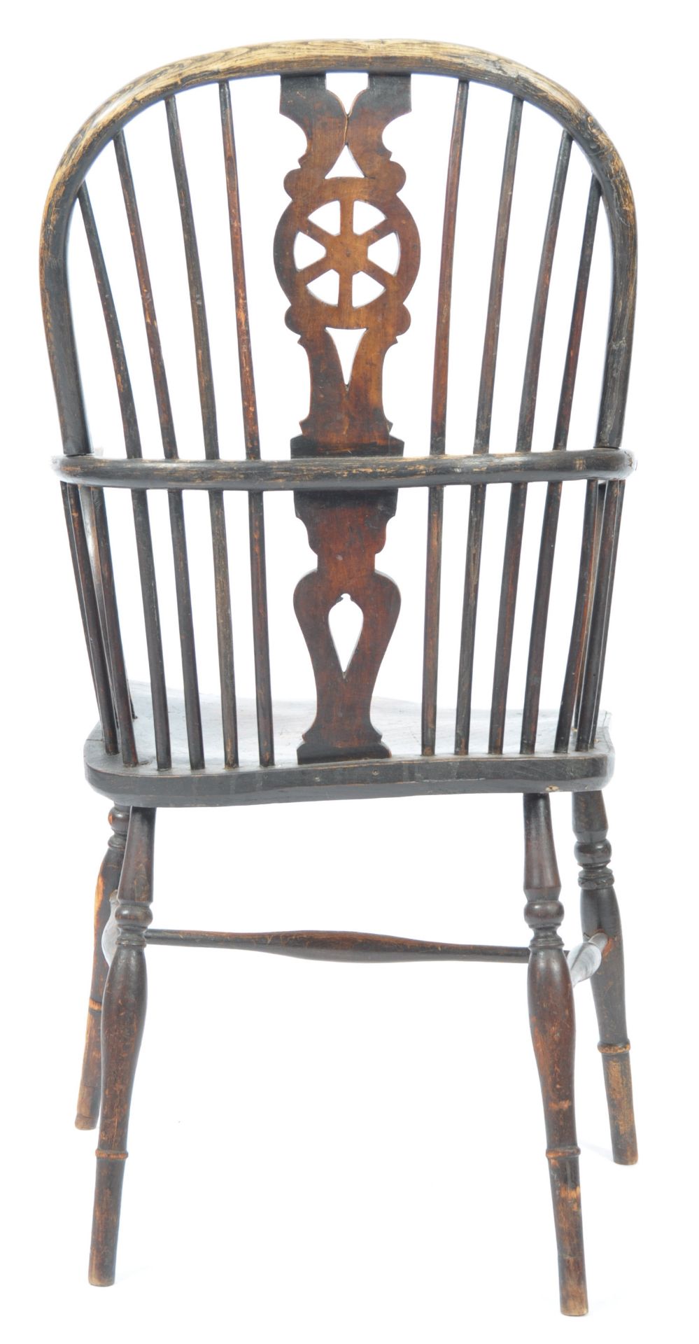 LATE 18TH CENTURY BEECH AND ELM WINDSOR ARM CHAIR - Bild 7 aus 8