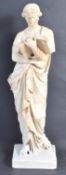 EARLY 20TH CENTURY GERMAN PLASTER STATUE IN THE FORM OF A CLASSICAL LADY