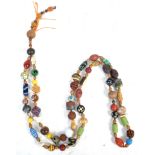 ANTIQUE 19TH CENTURY JAPANESE OJIME BEAD NECKLACE