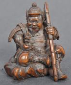 ANTIQUE EDO PERIOD JAPANESE CARVED WOOD NETSUKE