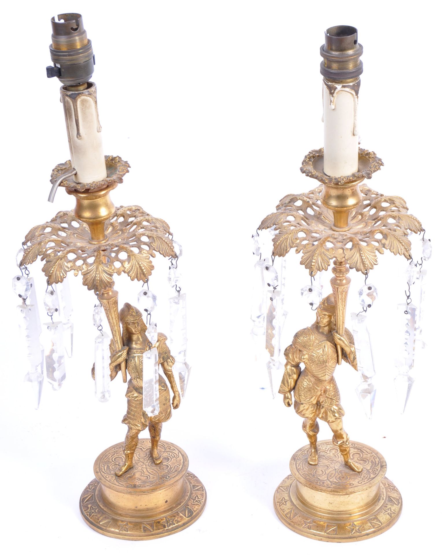 PAIR OF 19TH CENTURY GEORGIAN REGENCY BRONZE FIGURAL CANDLESTICKS - Bild 2 aus 9