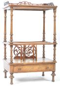 19TH CENTURY WALNUT ANTIQUE CANTERBURY STAND