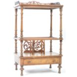 19TH CENTURY WALNUT ANTIQUE CANTERBURY STAND