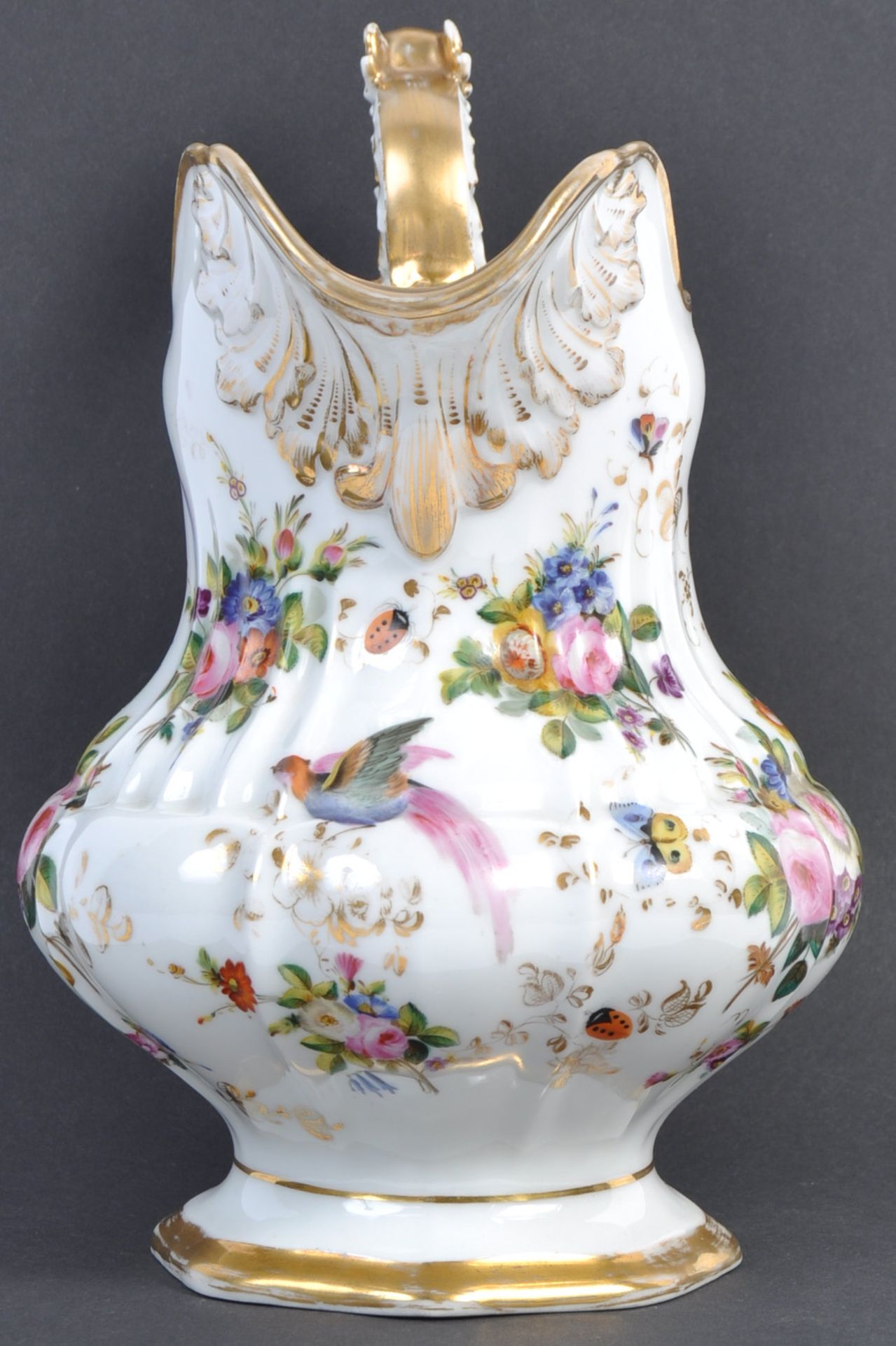 ANTIQUE FRENCH PARIS PORCELAIN HAND PAINTED JUG - Bild 3 aus 10