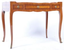 19TH CENTURY FRENCH ANTIQUE SATINWOOD WRITING TABLE DESK