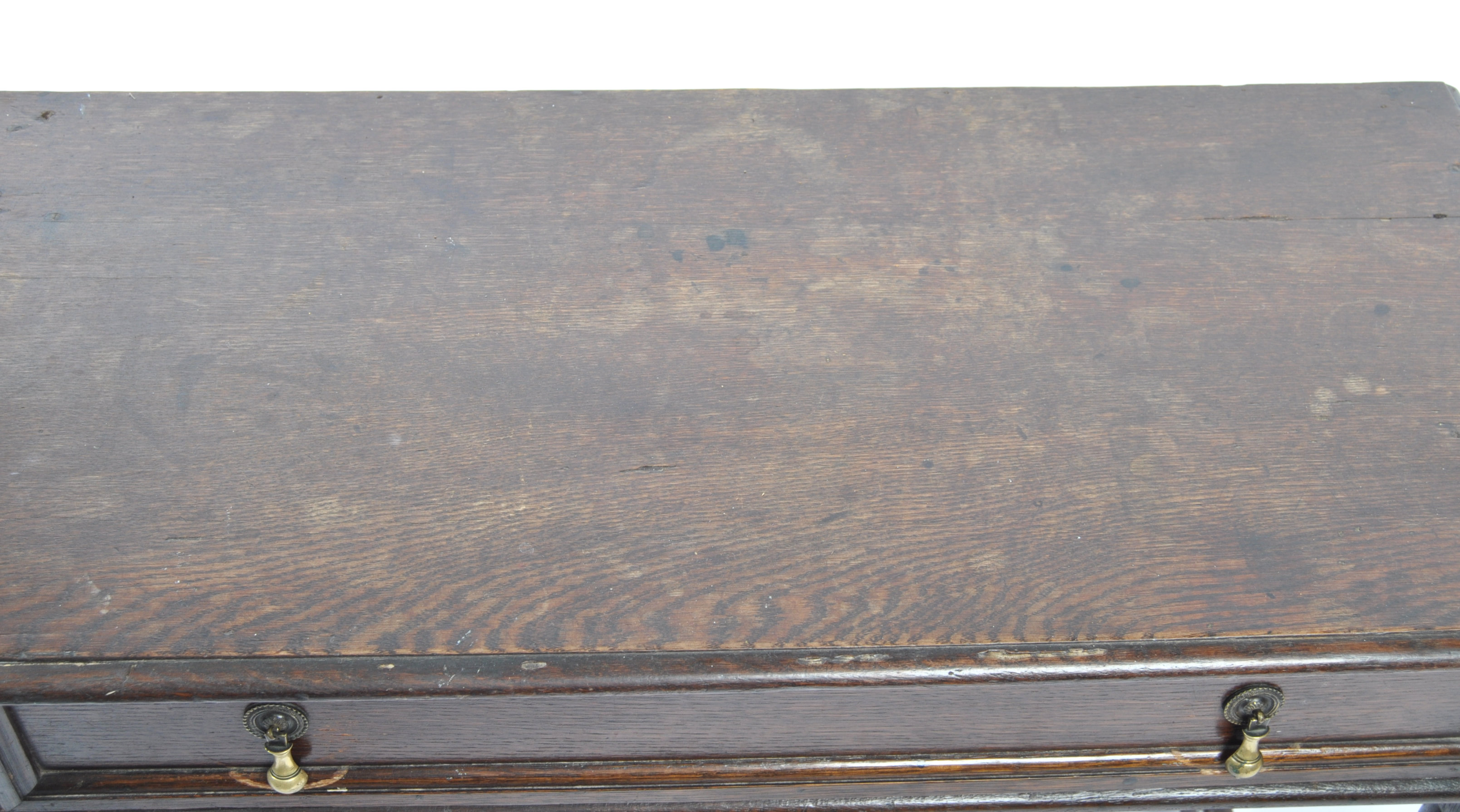 17TH CENTURY CHARLES 2 PEG JOINTED OAK SIDE CONSOLE TABLE - Image 3 of 11