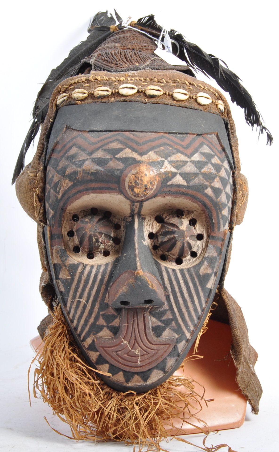 TRIBAL ANTIQUITIES - 19TH CENTURY CONGOLESE KUBA PWOOM ITOK MASK