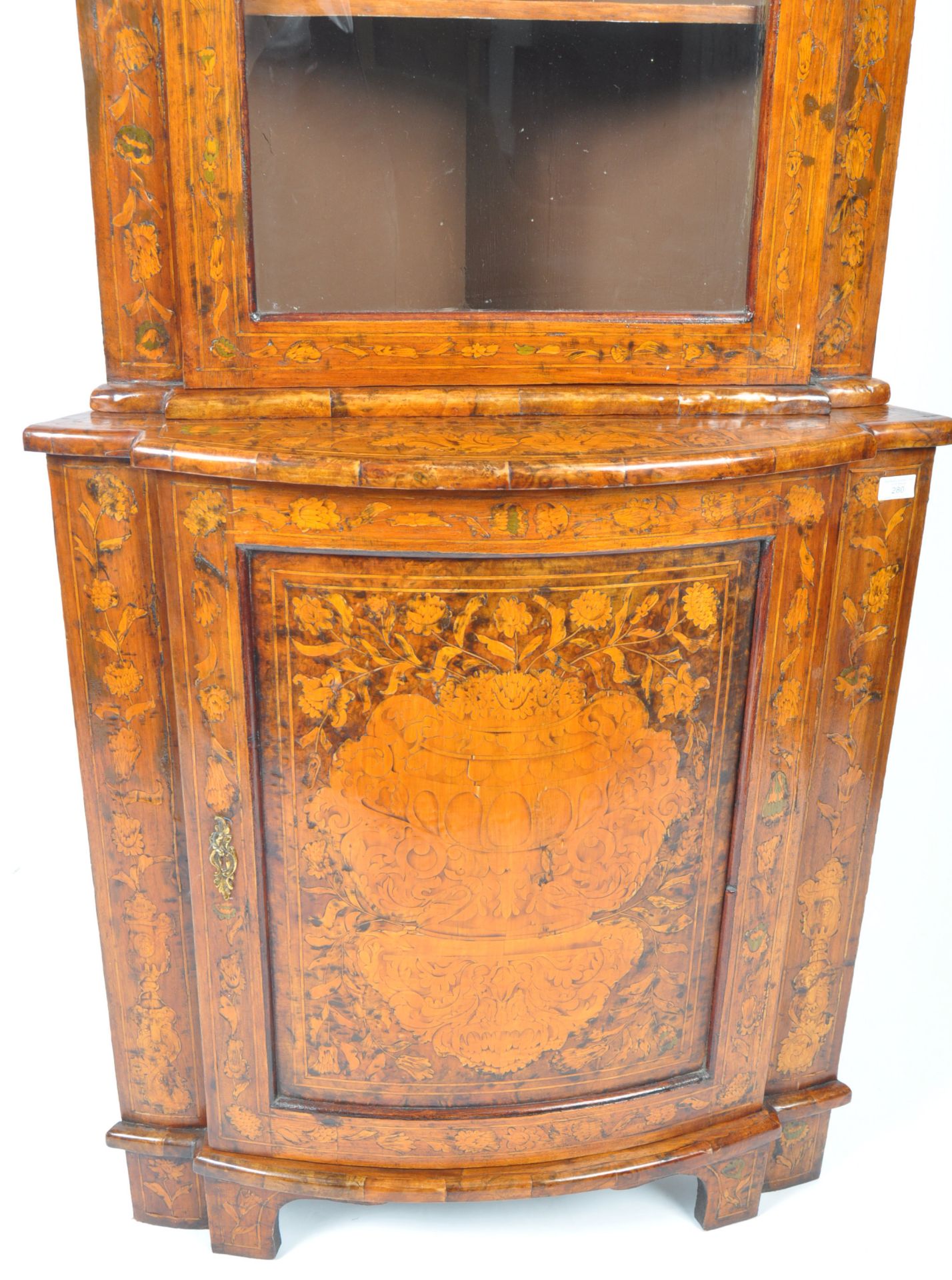 STUNNING ANTIQUE DUTCH MARQUETRY CORNER CABINET - Bild 3 aus 6