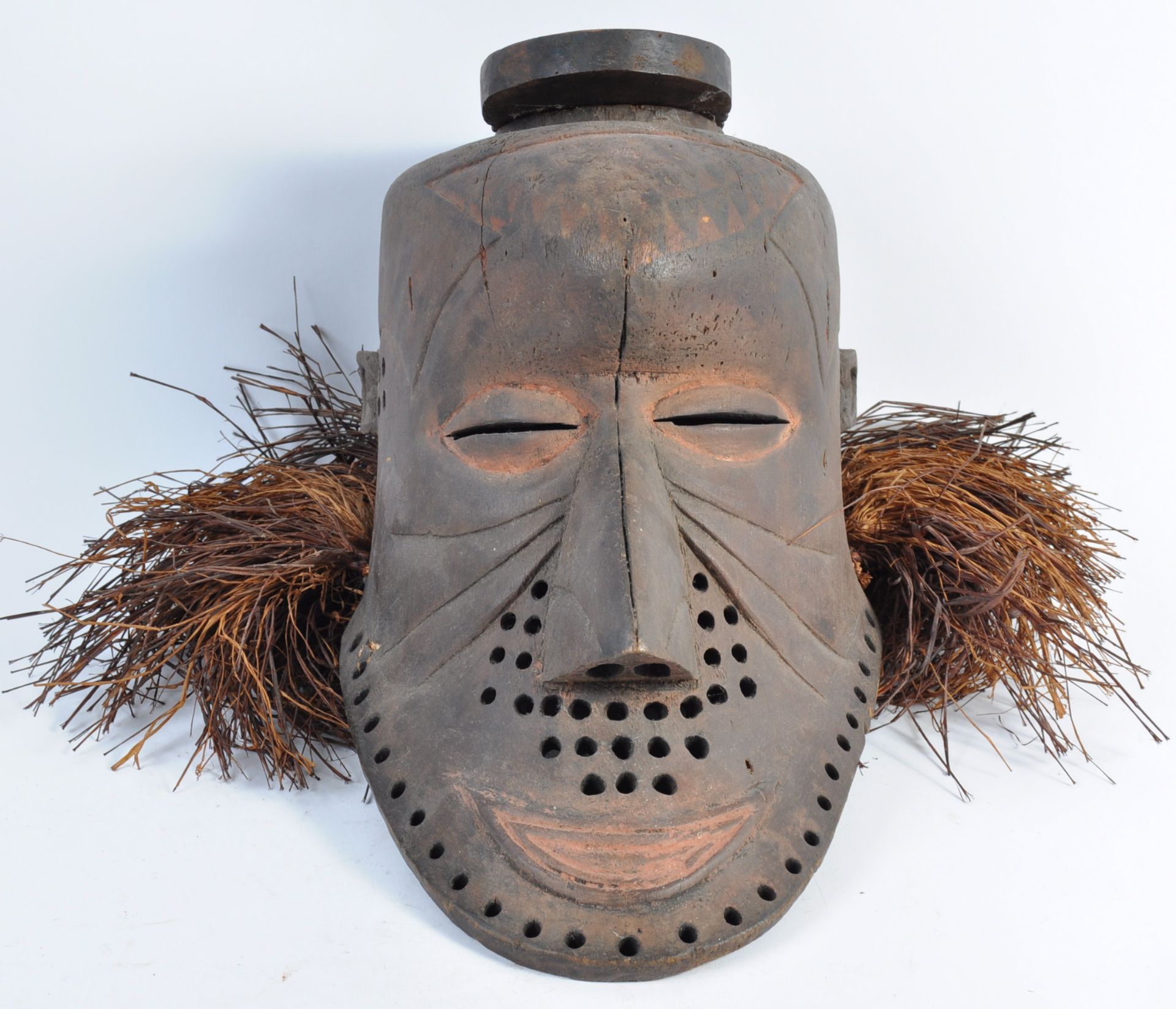 TRIBAL ANTIQUITIES - EARLY 20TH CENTURY KUBA BWOONG MASK