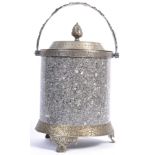 RARE 19TH CENTURY ANTIQUE GRANITE AND MARBLE ICE BUCKET