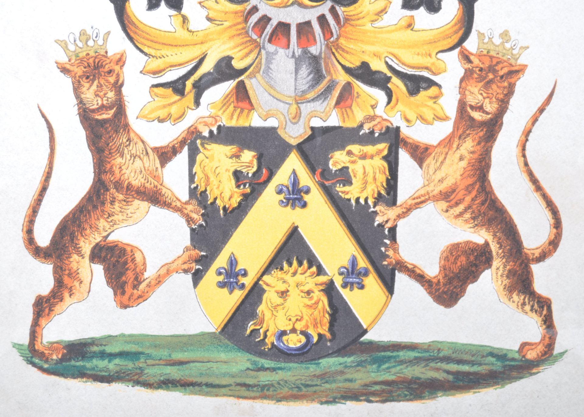 LAREG HAND PAINTED HERALDIC CREST COAT OF ARMS PAINTING - Bild 4 aus 7