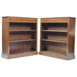 PAIR OF REGENCY REVIVAL MAHOGANY BOOKCASES