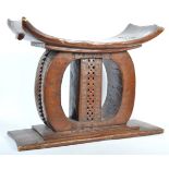 TRIBAL ANTIQUITIES - EARLY 20TH CENTURY ASHANTI TRIBAL STOOL