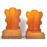 PAIR OF LATE 18TH CENTURY GEORGIAN ANTIQUE SATINWOOD PLATE STANDS