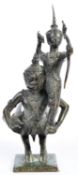 19TH CENTURY CHINESE THAI BRONZE FIGURINE GROUP