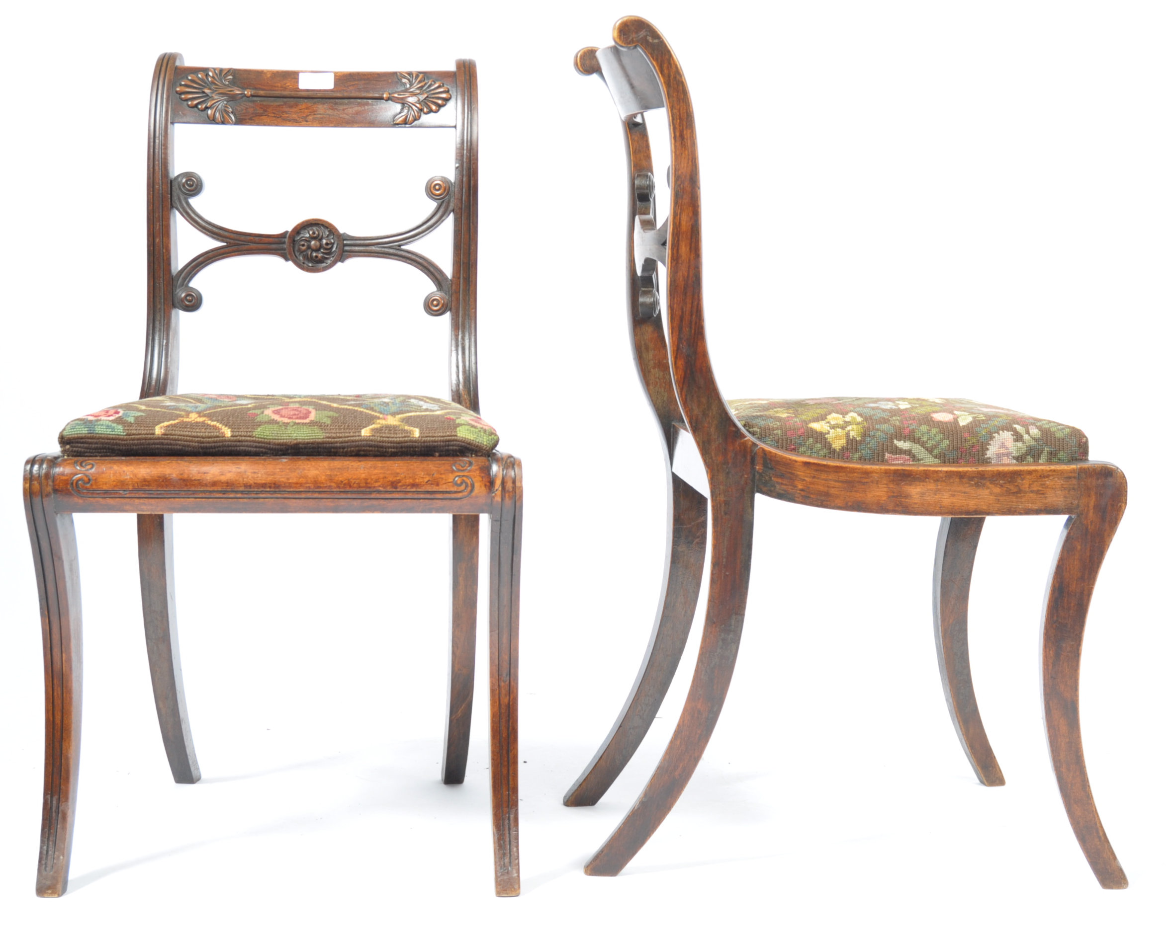 PAIR OF GILLOWS MANNER REGENCY SIDE CHAIRS - Image 6 of 9