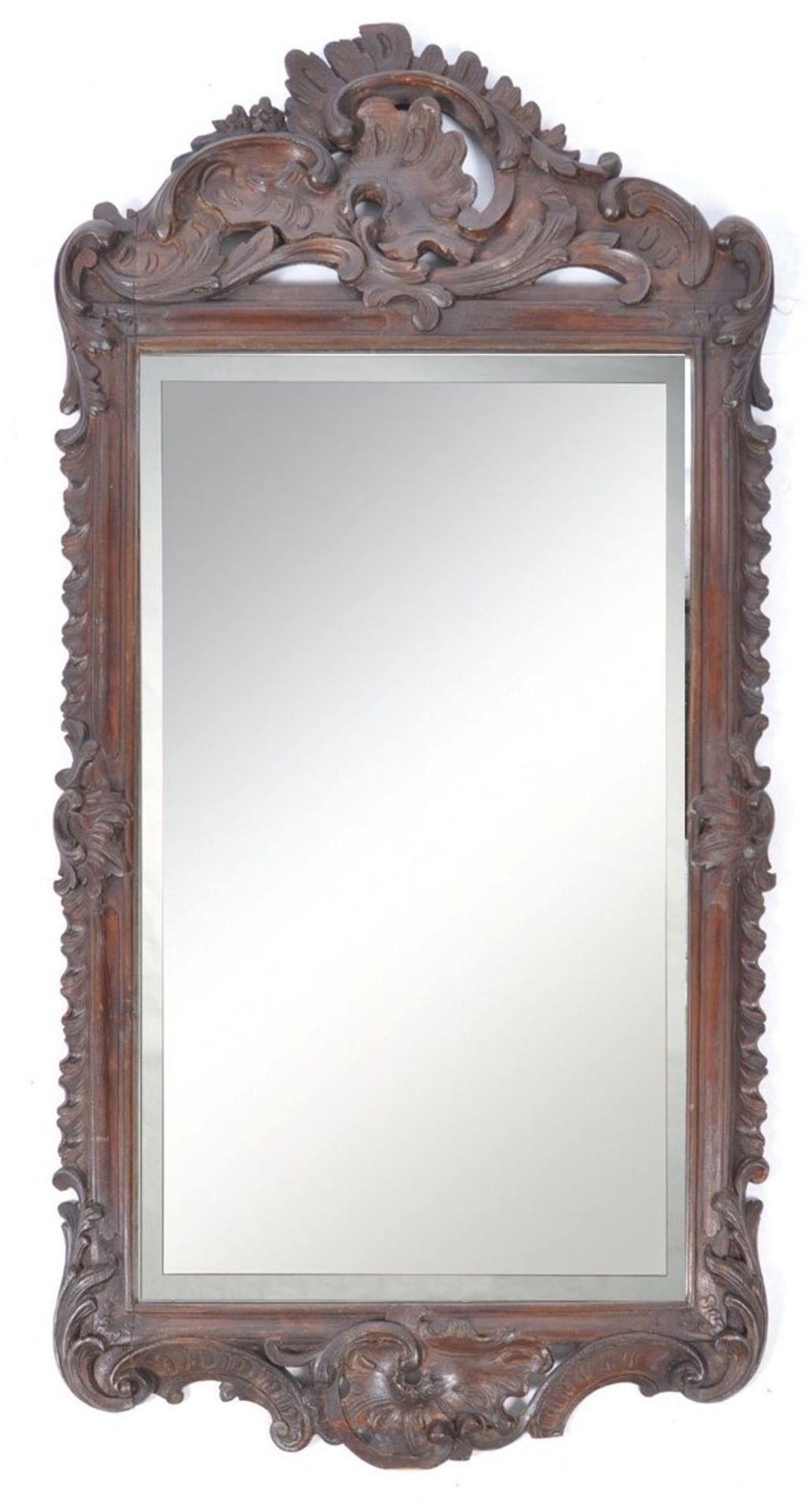 19TH CENTURY VICTORIAN MAHOGANY ARCHITECTURAL PIER MIRROR