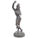 19TH CENTURY CHINESE INDIAN HINDU BRONZE OF A FEMALE FIGURE IN VITARKA MUDRA