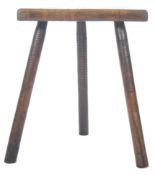 18TH CENTURY GEORGIAN ANTIQUE ELM MILKING STOOL