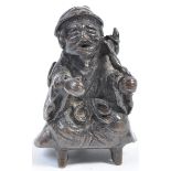 UNUSUAL 19TH CENTURY CHINESE BRONZE FIGURINE