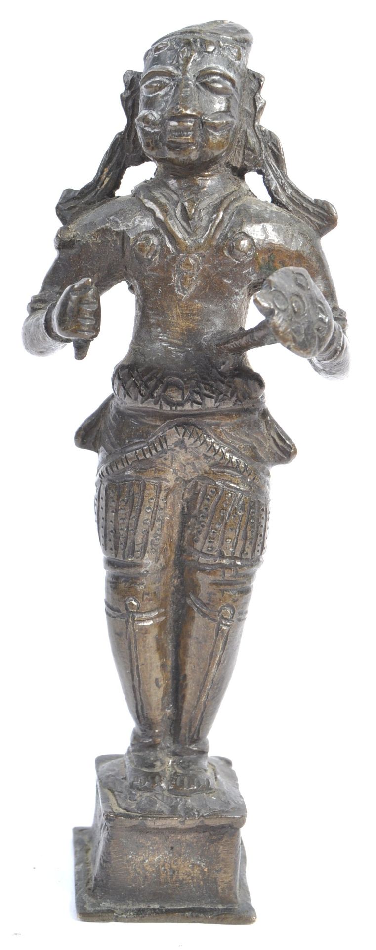 RARE 19TH CENTURY INDIAN BRONZE OF ARJUNA