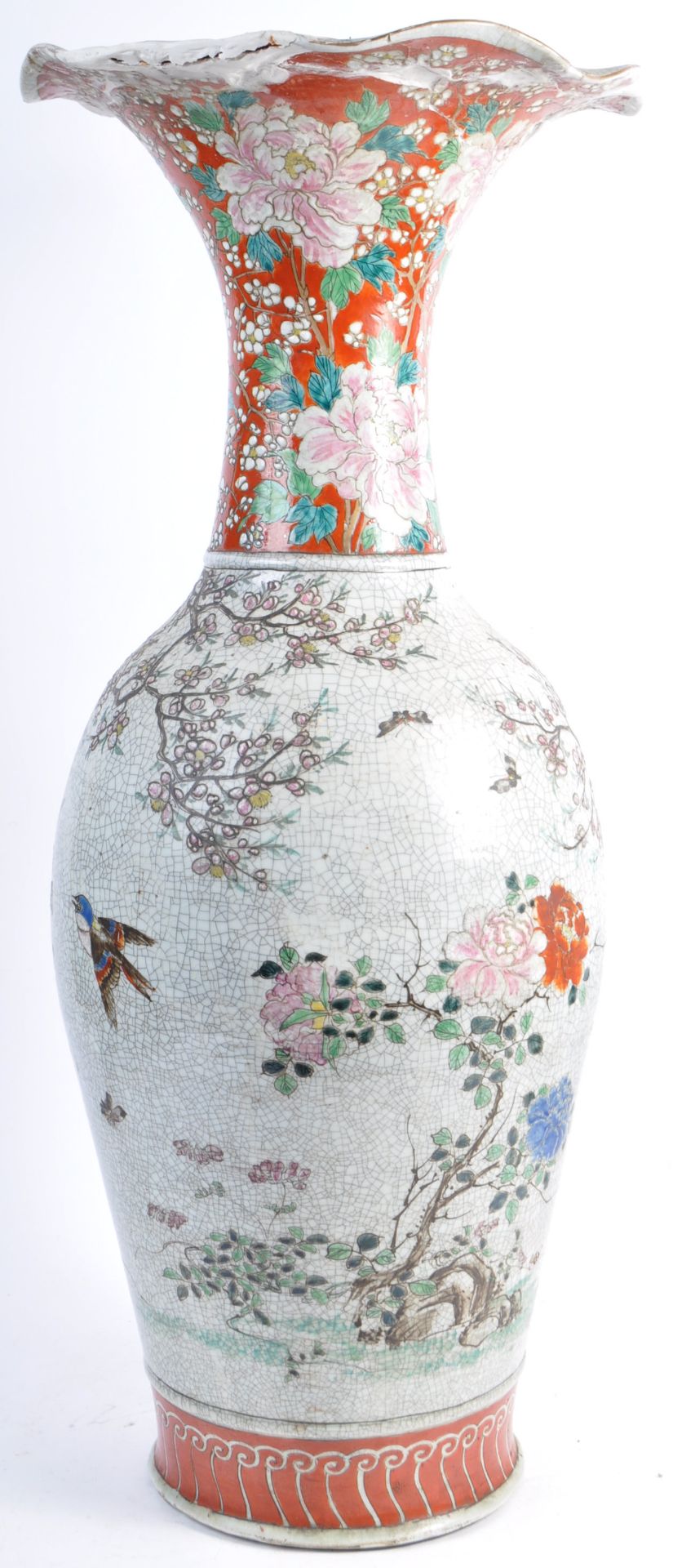 19TH CENTURY LARGE CHINESE CRACKLE GLAZE VASE - Bild 5 aus 11