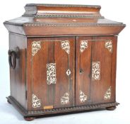 19TH CENTURY EARLY VICTORIAN ROSEWOOD JEWELLERY CASKET