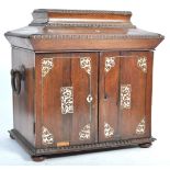 19TH CENTURY EARLY VICTORIAN ROSEWOOD JEWELLERY CASKET