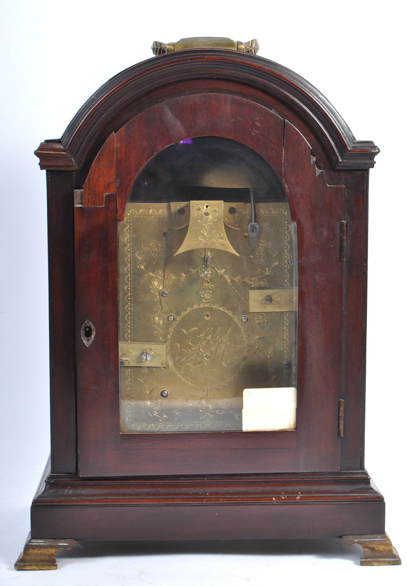 RARE 18TH CENTURY GEORGIAN ANTIQUE TABLE CLOCK - Bild 6 aus 8