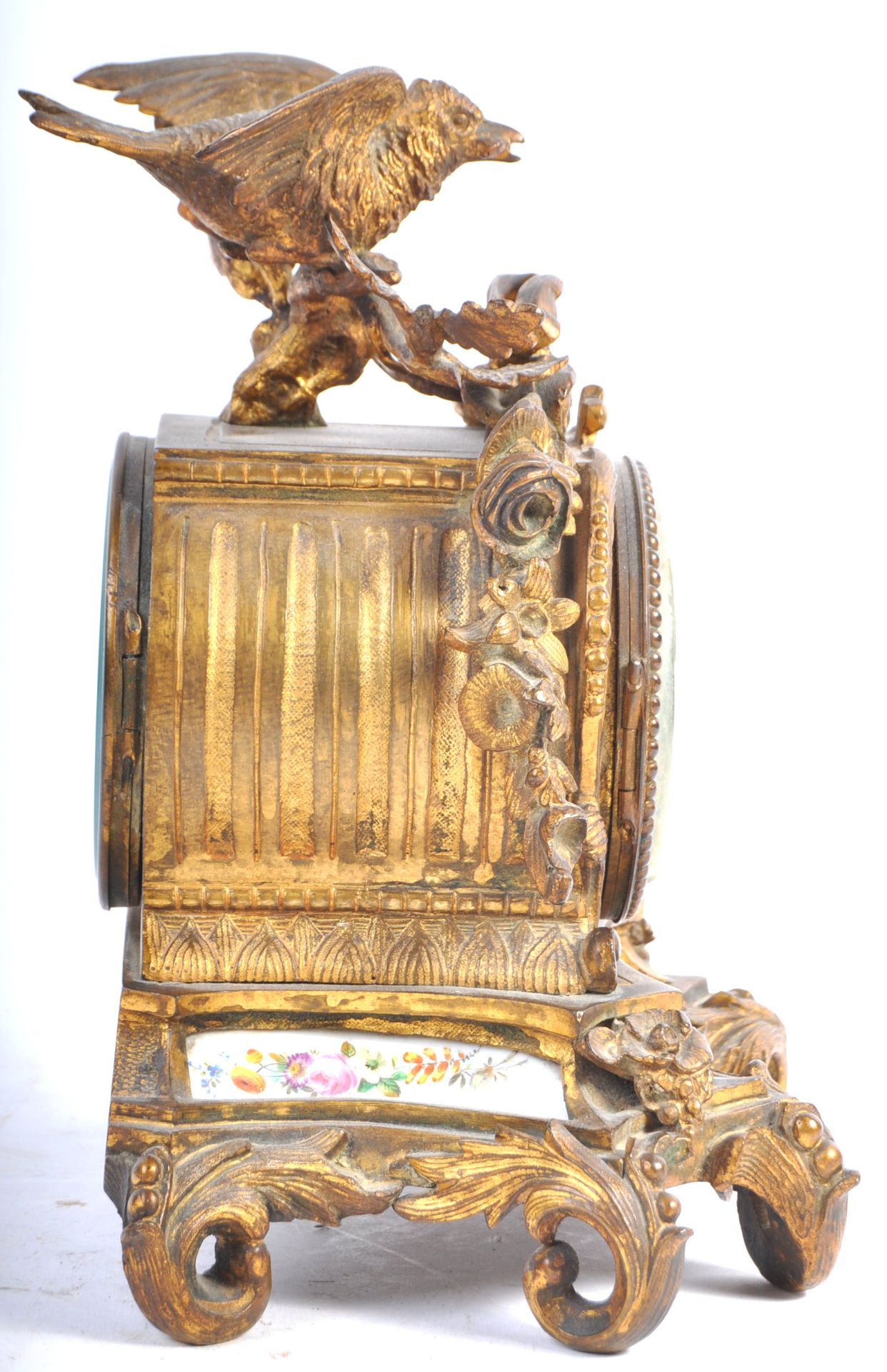 19TH CENTURY ORMOLU MANTLE CLOCK BY C DETOUCHE OF PARIS - Bild 8 aus 8