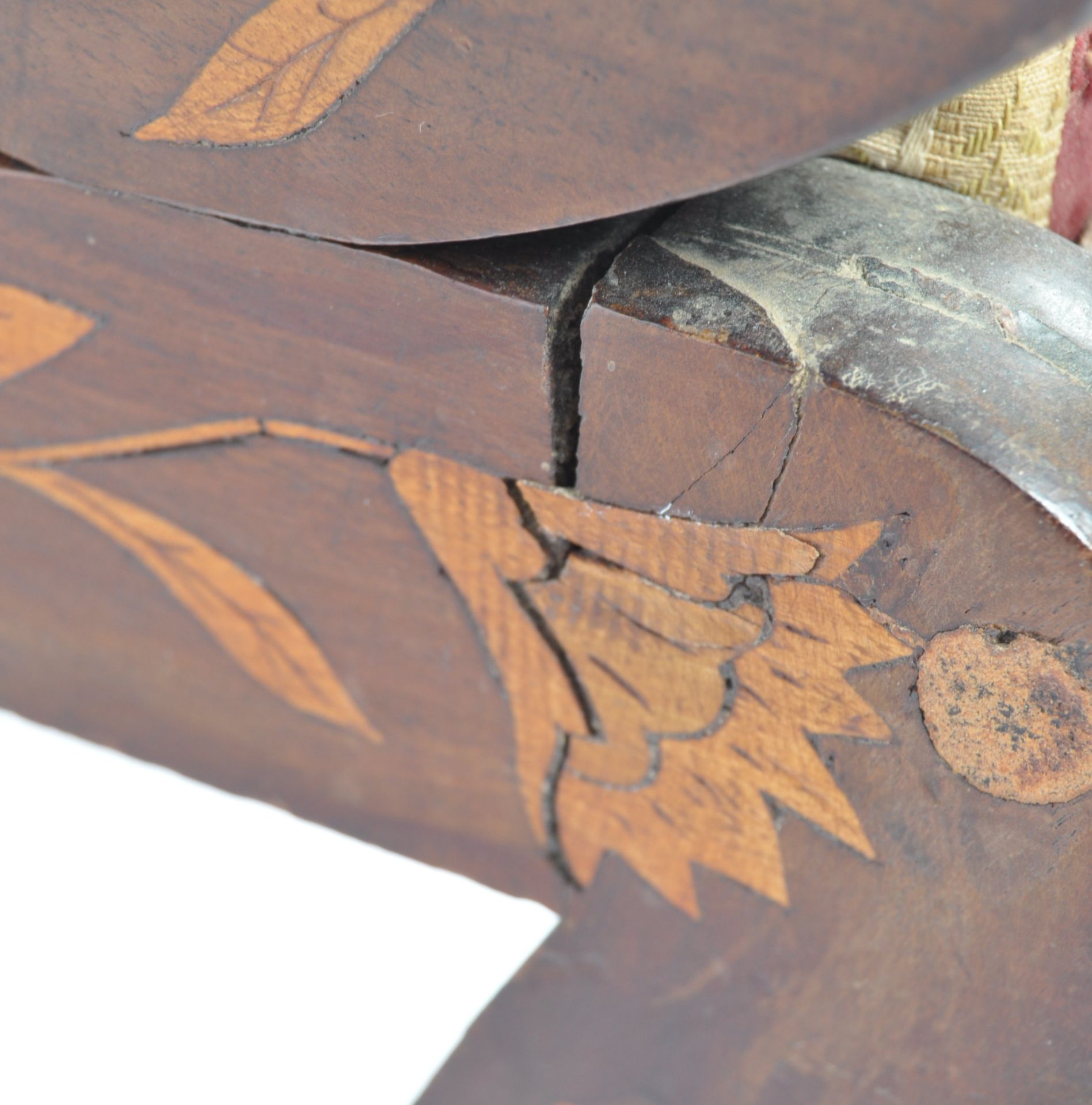 19TH CENTURY DUTCH FLORAL MARQUETRY ARM CHAIR - Image 14 of 15