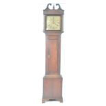 18TH CENTURY OAK CASED GEORGIAN THIRTY HOUR LONG CASE CLOCK