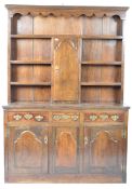 18TH CENTURY GEORGIAN ENGLISH ANTIQUE OAK DRESSER