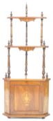 19TH CENTURY VICTORIAN WALNUT CORNER ETAGERE STAND